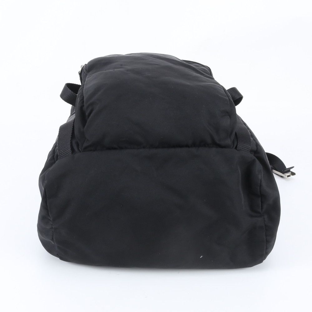 Prada Tessuto Nylon Triangle Logo Backpack Shoulder Bag Black — view 5