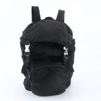 Prada Tessuto Nylon Triangle Logo Backpack Shoulder Bag Black