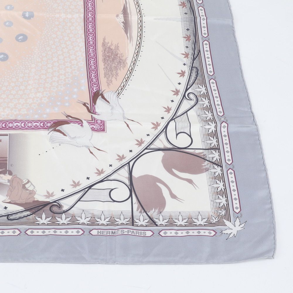 Hermes Carre 90 Chaque Rencontre Est Unique Era One Meeting Silk 100% Scarf — view 5