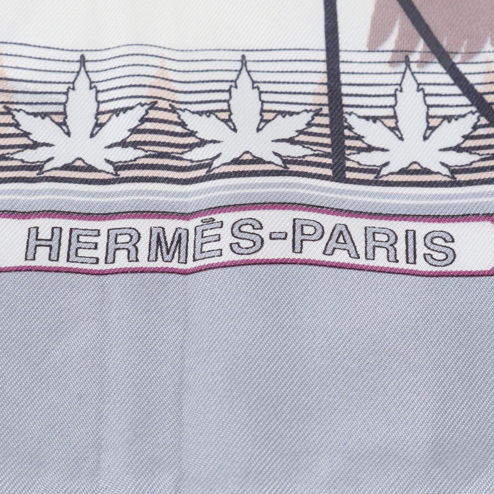Hermes Carre 90 Chaque Rencontre Est Unique Era One Meeting Silk 100% Scarf — view 6