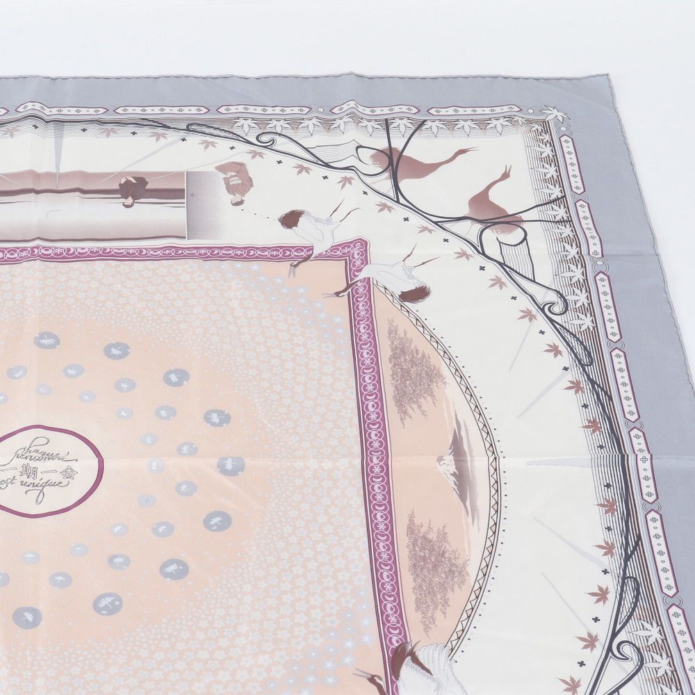 Hermes Carre 90 Chaque Rencontre Est Unique Era One Meeting Silk 100% Scarf — view 3
