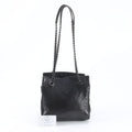 Prada Chain Leather Shoulder Bag Tote Black