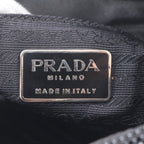 Prada Chain Leather Shoulder Bag Tote Black — view 9