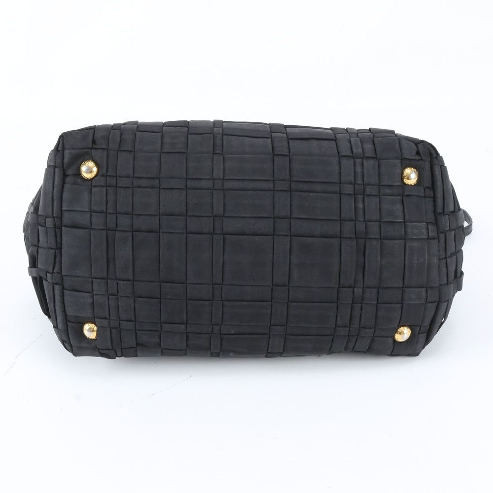 Prada Tessuto Nylon Triangle Logo Braided 2-Way Shoulder Bag Crossbody Tote — view 7