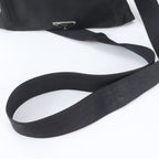 Prada Tessuto Nylon Triangle Logo Shoulder Bag Crossbody Messenger Black — view 2