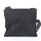 Prada Tessuto Nylon Triangle Logo Shoulder Bag Crossbody Messenger Black — view 3