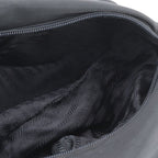 Prada Tessuto Nylon Triangle Logo Leather Shoulder Bag Crossbody Black — view 9