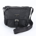 Prada Tessuto Nylon Triangle Logo Leather Shoulder Bag Crossbody Messenger