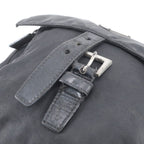 Prada Tessuto Nylon Triangle Logo Leather Shoulder Bag Crossbody Messenger — view 9