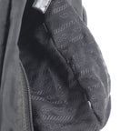 Prada Tessuto Nylon Triangle Logo Leather Shoulder Bag Crossbody Messenger — view 8