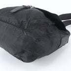 Prada Tessuto Nylon Triangle Logo Leather Shoulder Bag Crossbody Messenger — view 4