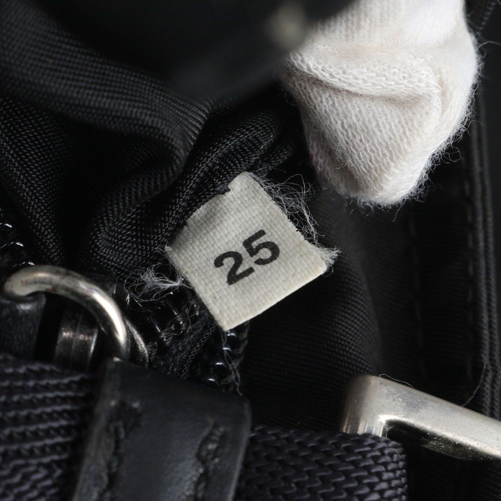 Prada Tessuto Nylon Triangle Logo Shoulder Bag Crossbody Messenger Black — view 9