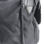 Prada Tessuto Nylon Shoulder Bag Crossbody Messenger Black — view 9