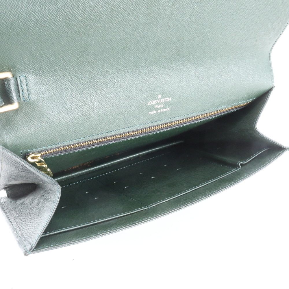 Louis Vuitton Taiga Pochette Clado Leather Clutch Pouch Business — view 7
