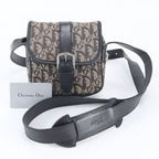 Dior Trotter Leather Shoulder Bag Crossbody