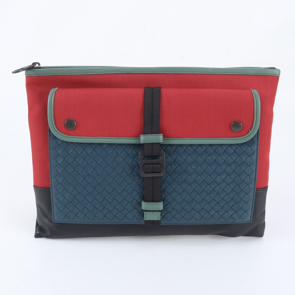 Bottega Veneta Intreccia Leather Secondbag Clutch Pouch Business
