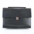 Louis Vuitton Taiga Angara Leather Business Document Briefcase Black