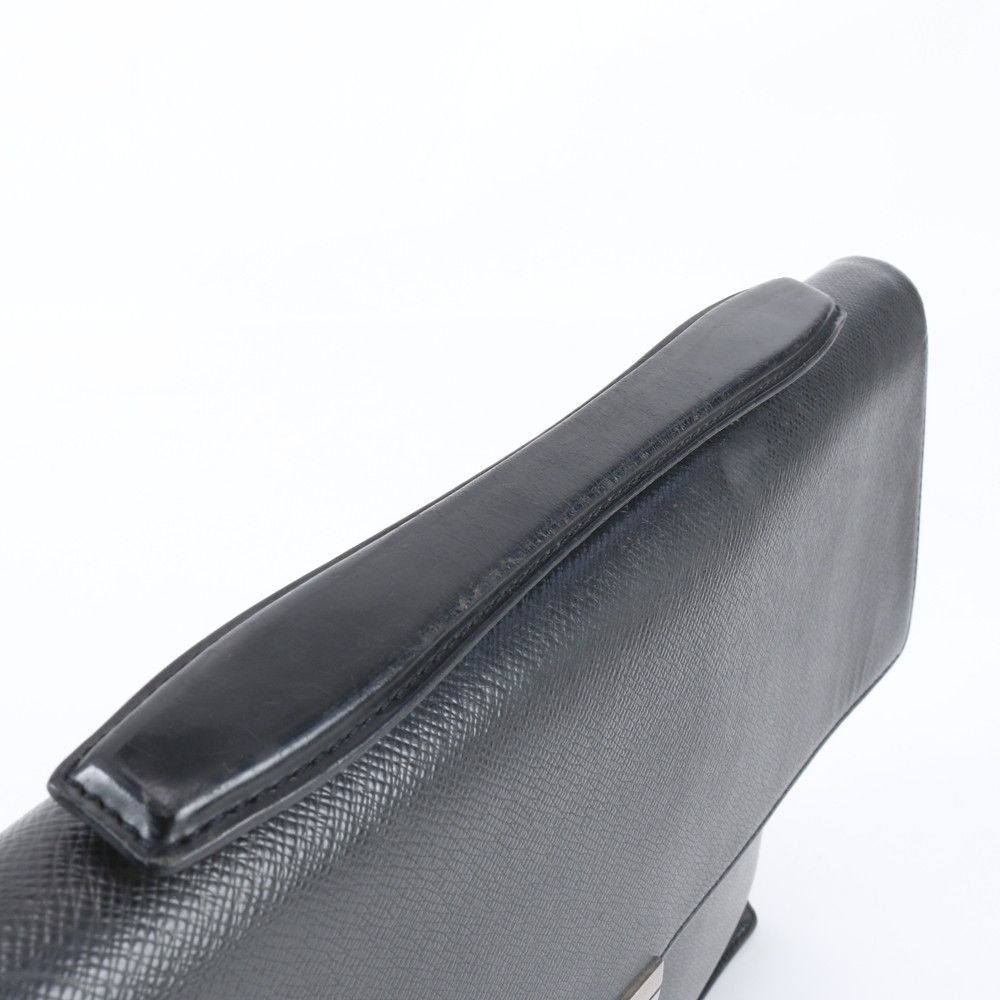 Louis Vuitton Taiga Angara Leather Business Document Briefcase Black — view 2