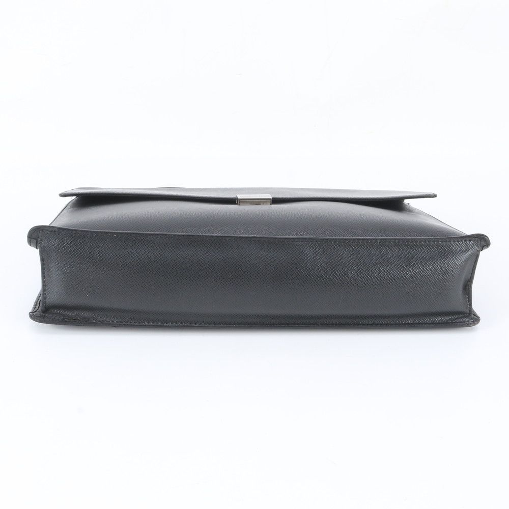 Louis Vuitton Taiga Angara Leather Business Document Briefcase Black — view 5