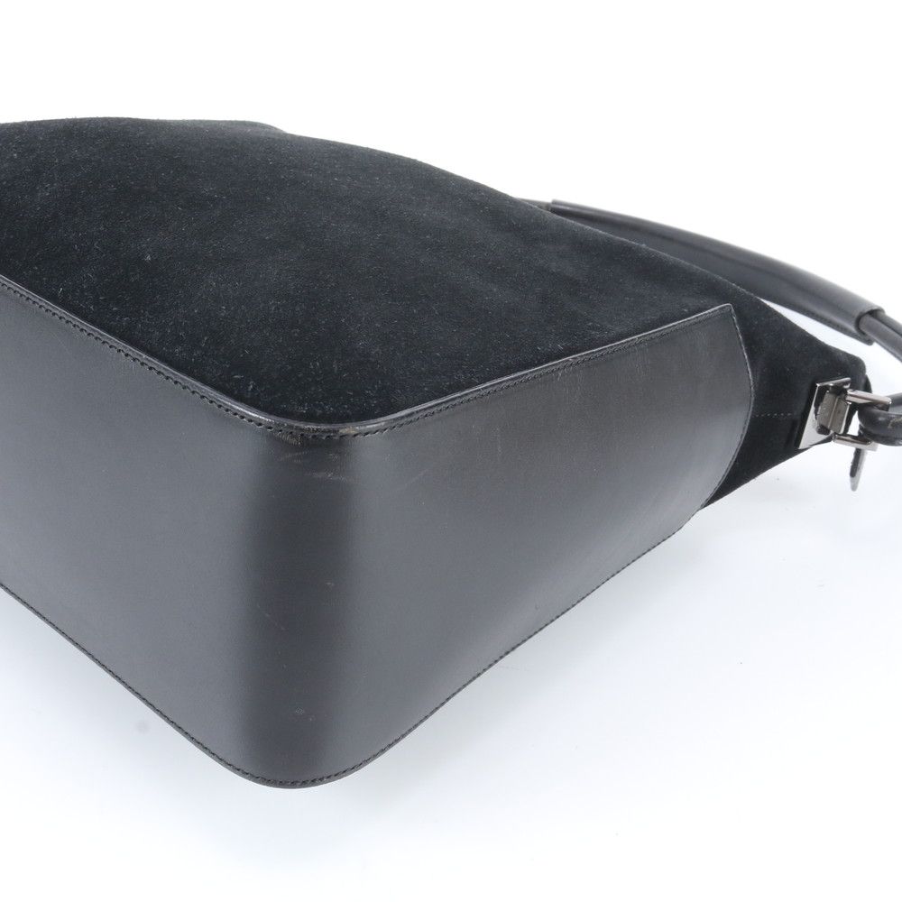 Gucci 001 Leather Oneshoulder Shoulder Bag Hand Black — view 4