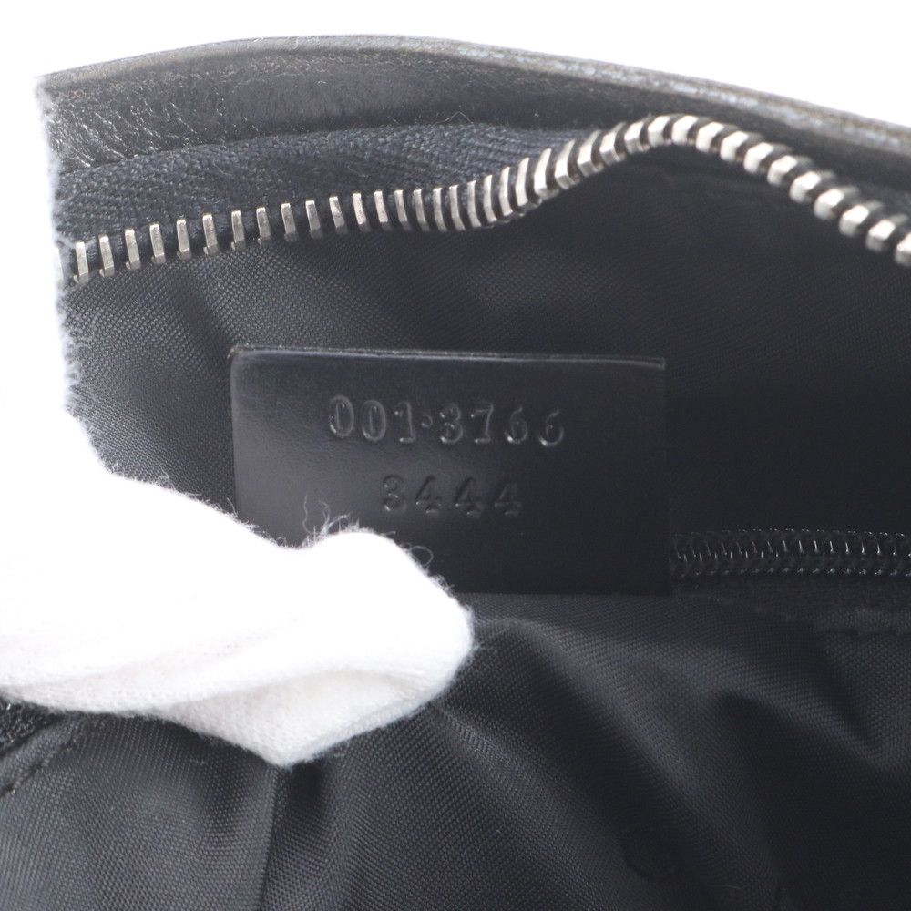 Gucci 001 Leather Oneshoulder Shoulder Bag Hand Black — view 9