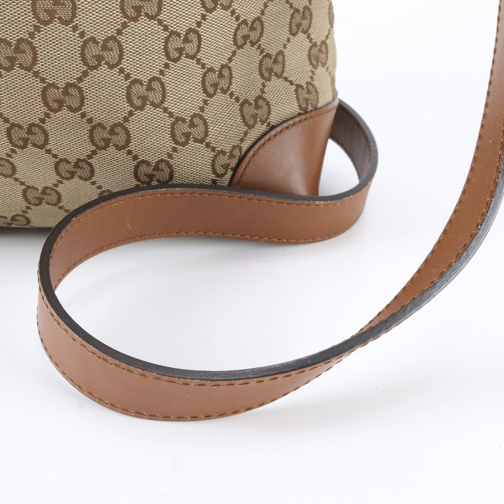 Gucci GG Canvas Leather Shoulder Bag Crossbody Messenger — view 2