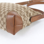 Gucci GG Canvas Leather Shoulder Bag Crossbody Messenger — view 4