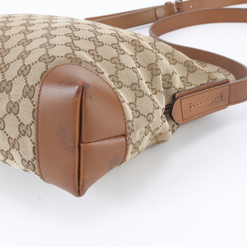 Gucci GG Canvas Leather Shoulder Bag Crossbody Messenger — view 4