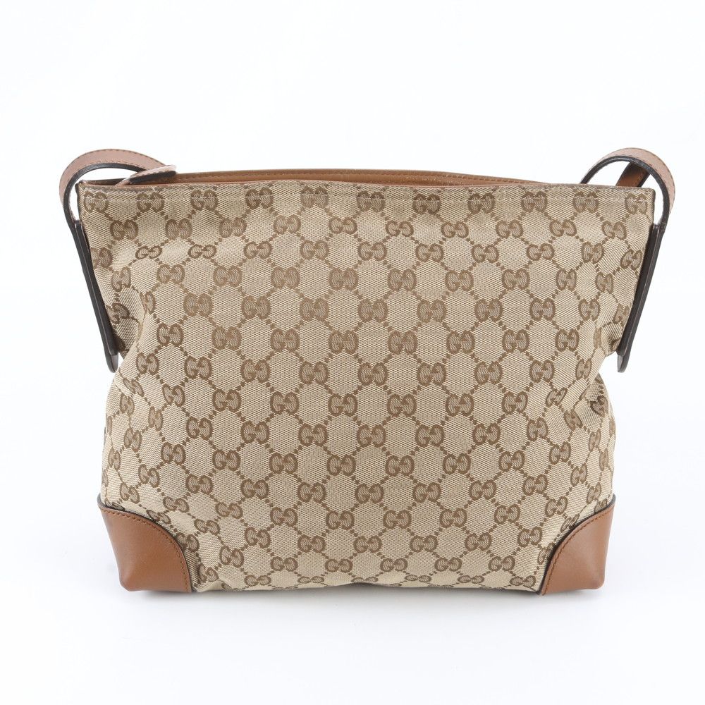 Gucci GG Canvas Leather Shoulder Bag Crossbody Messenger — view 3