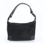 Gucci GG Canvas 001 Leather Oneshoulder Shoulder Bag Hand Black — view 3