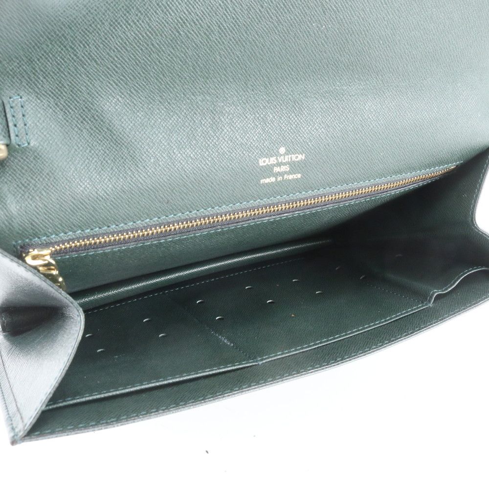 Louis Vuitton Taiga Pochette Clado Leather Clutch Pouch Business — view 7