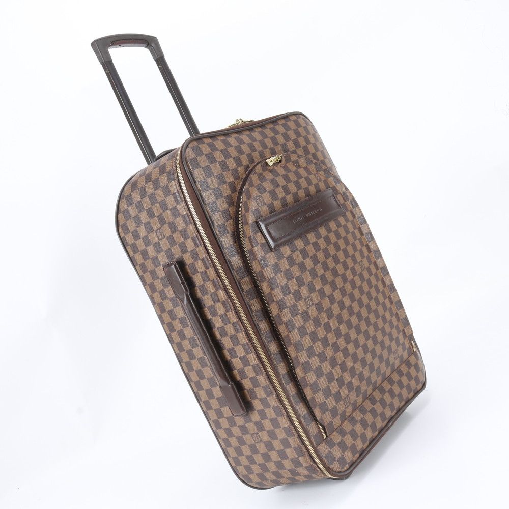 Louis Vuitton Damier Pegase 55 Leather Suitcase Carry Case Bag Trunk