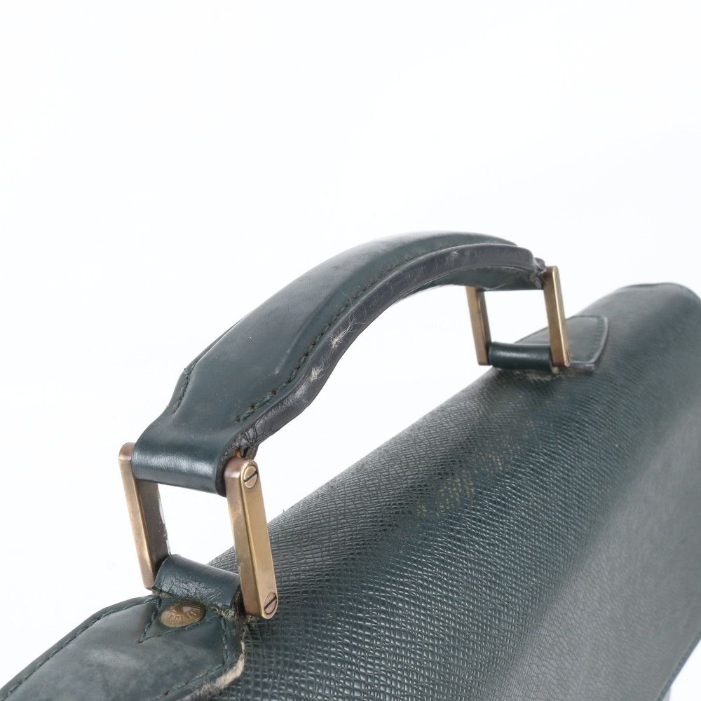 Louis Vuitton Taiga Moscova Leather Business Document Briefcase Tote — view 2