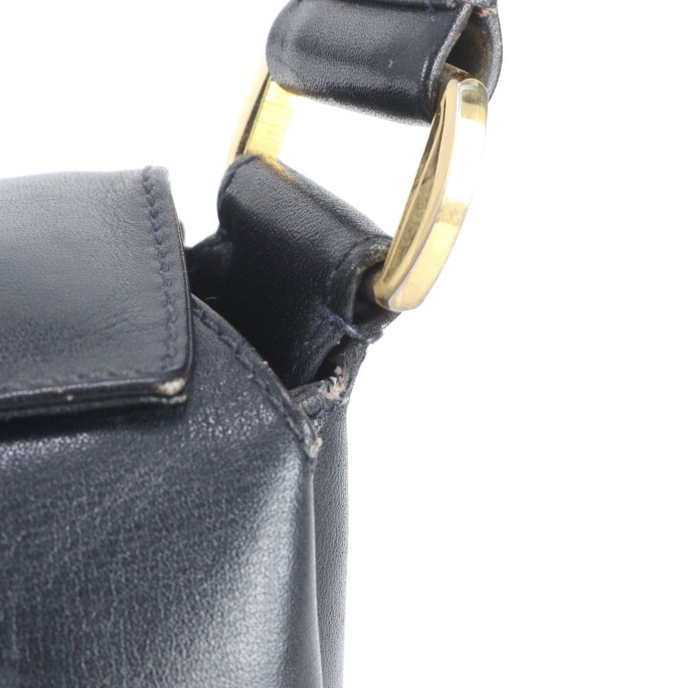 Gucci Logo lock Leather Oneshoulder Shoulder Bag Hand Navy — view 8