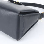 Gucci Logo lock Leather Oneshoulder Shoulder Bag Hand Navy — view 4