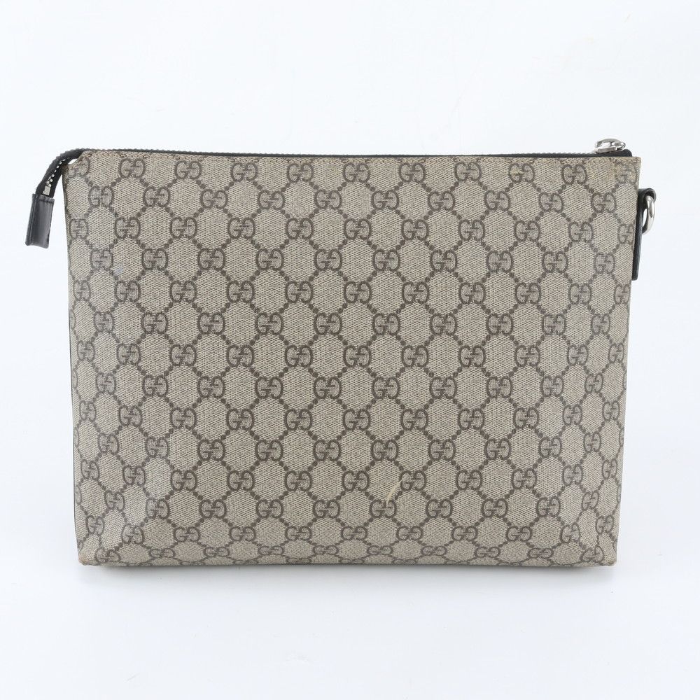 Gucci GG Supreme Leather Clutch Pouch Business — view 2