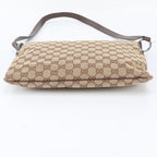 Gucci GG Canvas Leather Shoulder Bag Crossbody Messenger Business Brown — view 6