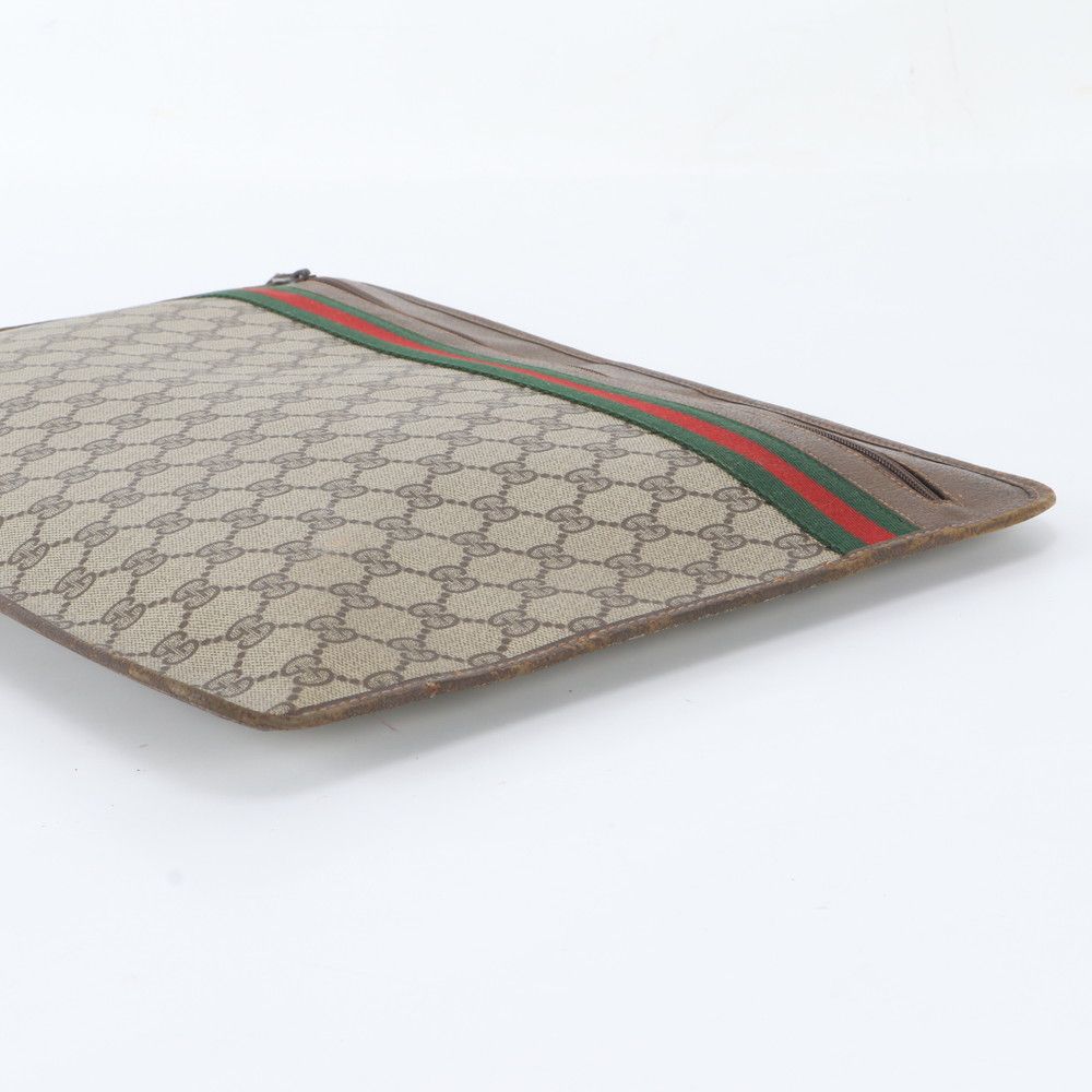 Gucci ludo GG Spuri Sherry Line Leather Secondbag Clutch — view 3
