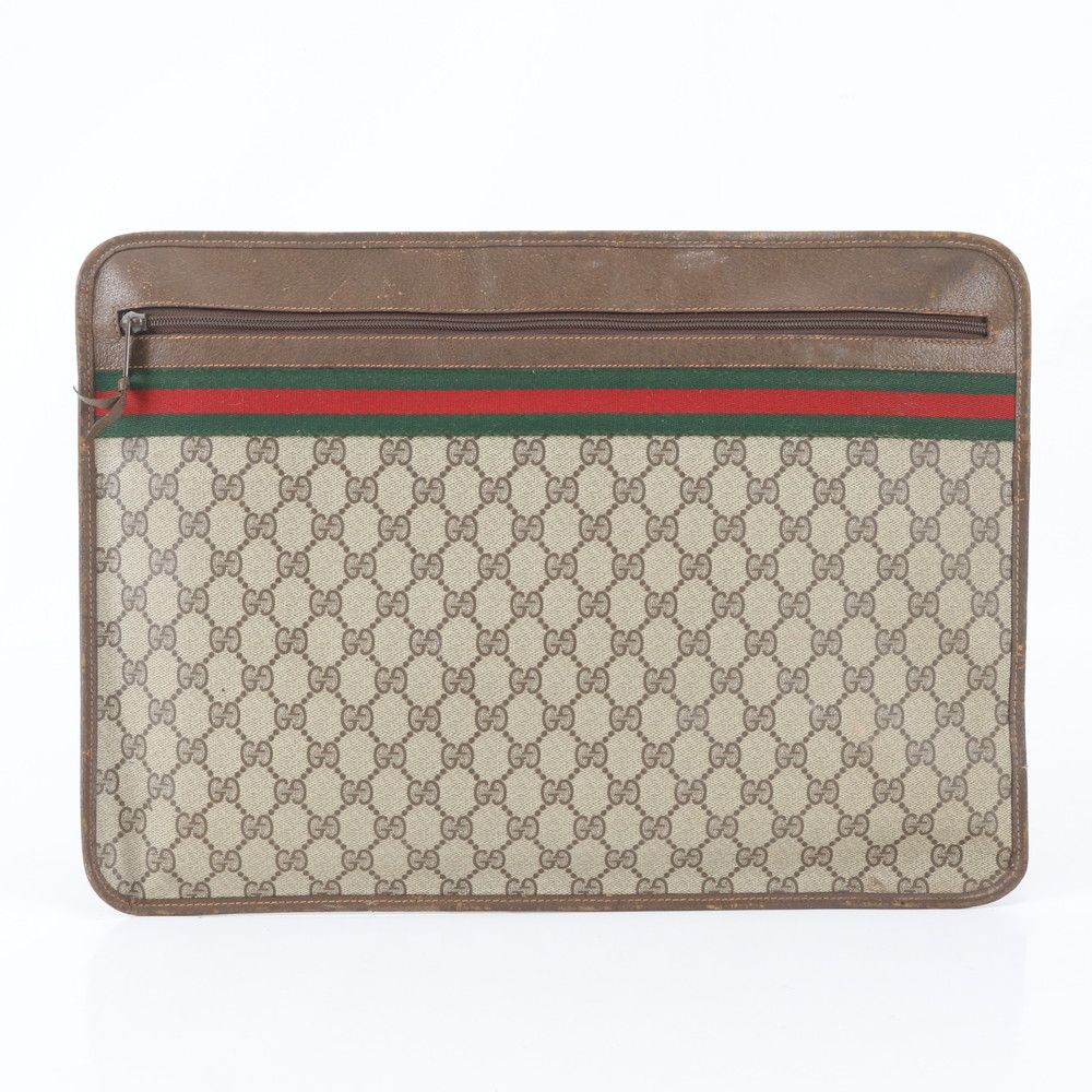 Gucci ludo GG Spuri Sherry Line Leather Secondbag Clutch
