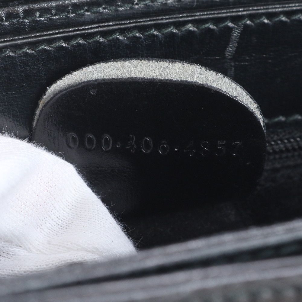 Gucci Interlocking 000 406 Leather Handbag Tote Black — view 9