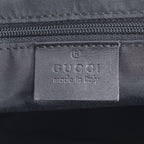 Gucci GG Canvas Leather Shoulder Bag Tote Hand Black — view 9