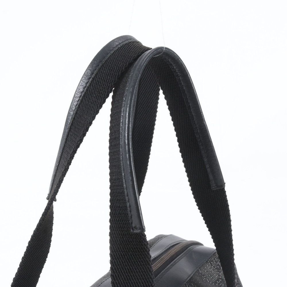 Gucci GG Canvas Leather Shoulder Bag Tote Hand Black — view 2