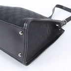 Gucci GG Canvas Leather Oneshoulder Shoulder Bag Hand Black — view 4
