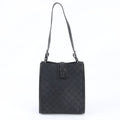 Gucci GG Canvas Leather Oneshoulder Shoulder Bag Hand Black