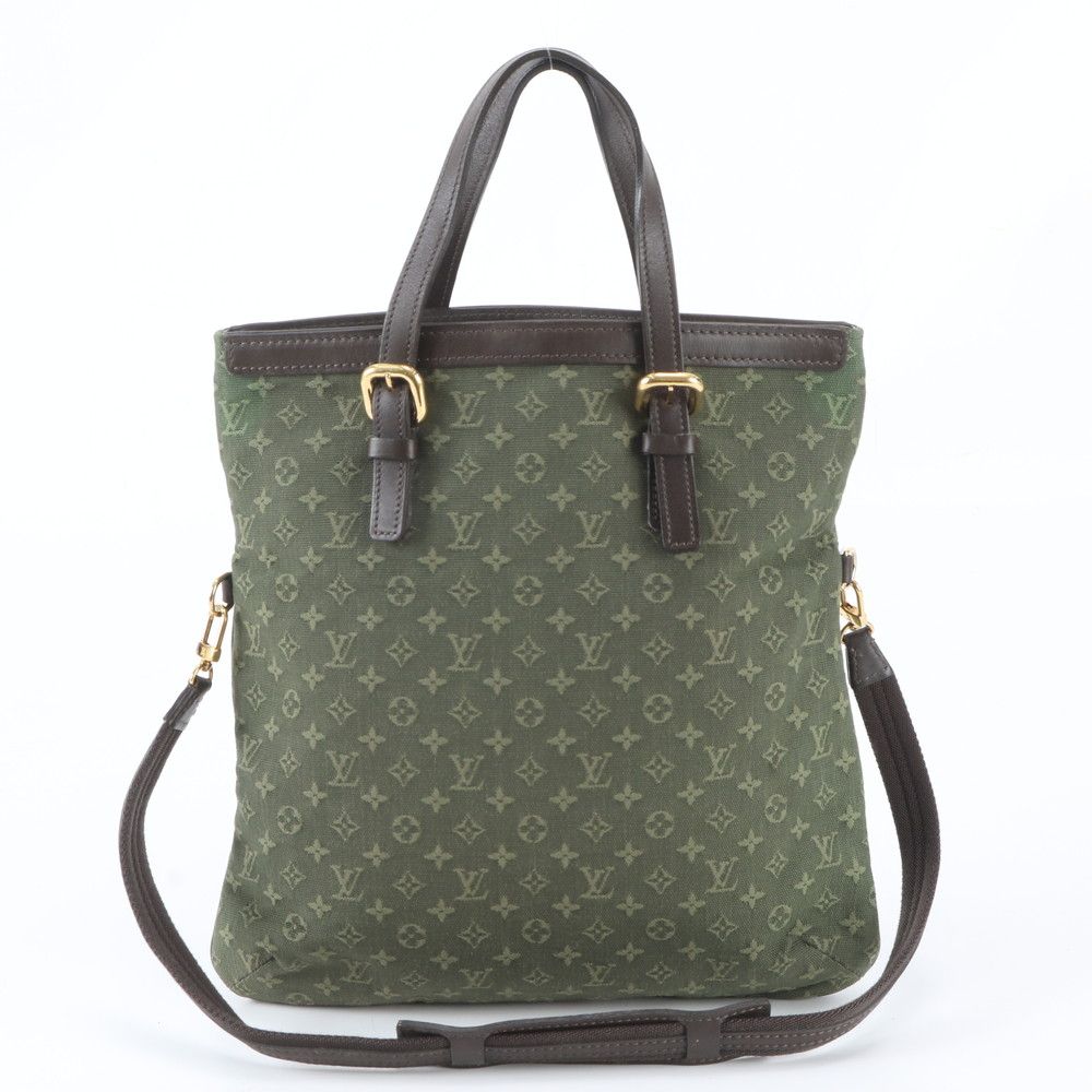 Louis Vuitton Monogram Mini Francois Khaki 2-Way Shoulder Bag Tote