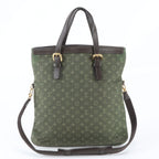 Louis Vuitton Monogram Mini Francois Khaki 2-Way Shoulder Bag Tote