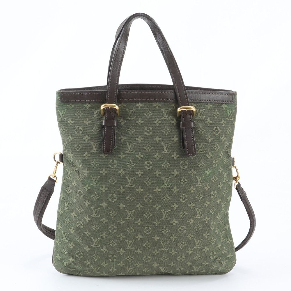 Louis Vuitton Monogram Mini Francois Khaki 2-Way Shoulder Bag Tote — view 4