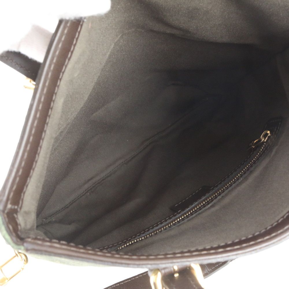Louis Vuitton Monogram Mini Francois Khaki 2-Way Shoulder Bag Tote — view 8