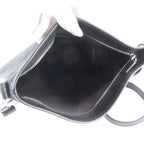 Gucci GG Canvas Leather Shoulder Bag Crossbody Messenger Black — view 7