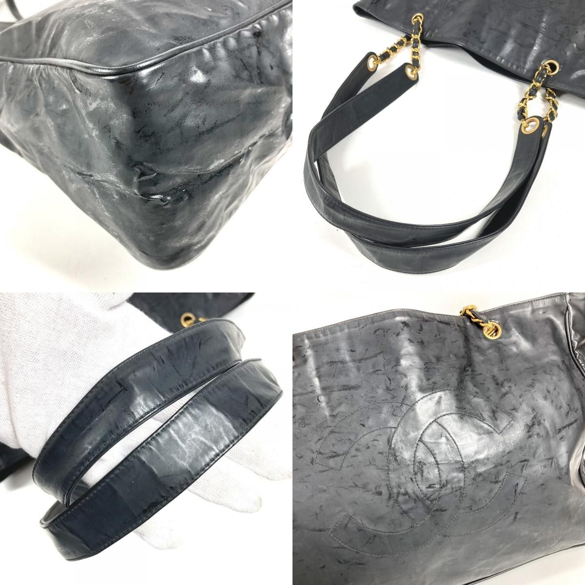 Chanel Shoulder Bag CC Logo Black — view 7